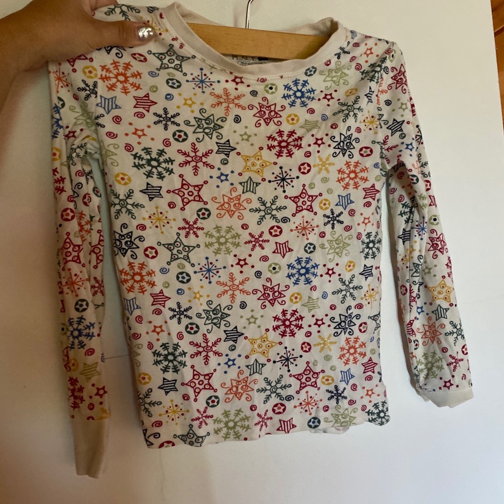 Children’s place white detailed pj top